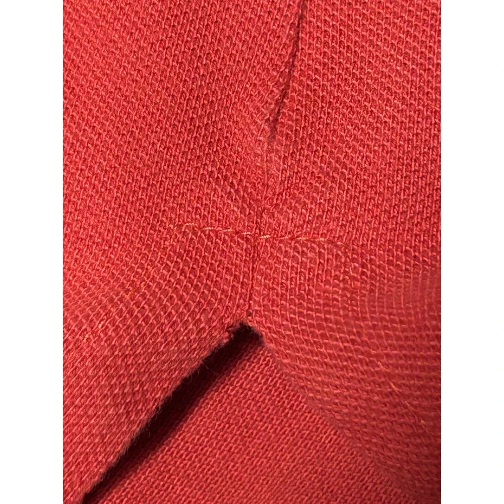 Polo Ralph Lauren Polo Shirt Men's M Red Short Sleeve Cotton Pony Logo FLAWED